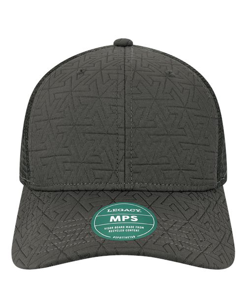Mid - Pro Snapback Trucker Cap - Black Z - Quilted - The Luua Company