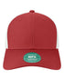 Mid - Pro Snapback Trucker Cap - Cardinal/ White - The Luua Company