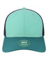 Mid - Pro Snapback Trucker Cap - Mint/ Marine/ Navy - The Luua Company