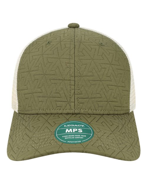 Mid - Pro Snapback Trucker Cap - Olive Z - Quilted - The Luua Company