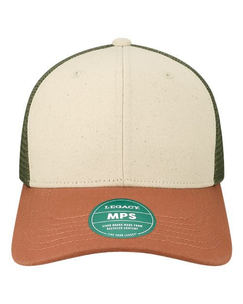 Mid - Pro Snapback Trucker Cap - Stone/ Bronze/ Light Olive Green - The Luua Company