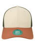 Mid - Pro Snapback Trucker Cap - Stone/ Bronze/ Light Olive Green - The Luua Company