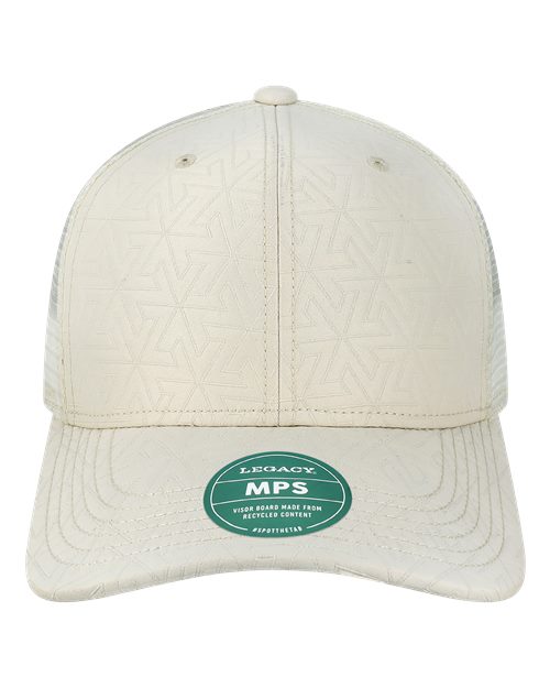 Mid - Pro Snapback Trucker Cap - White Z - Quilted - The Luua Company