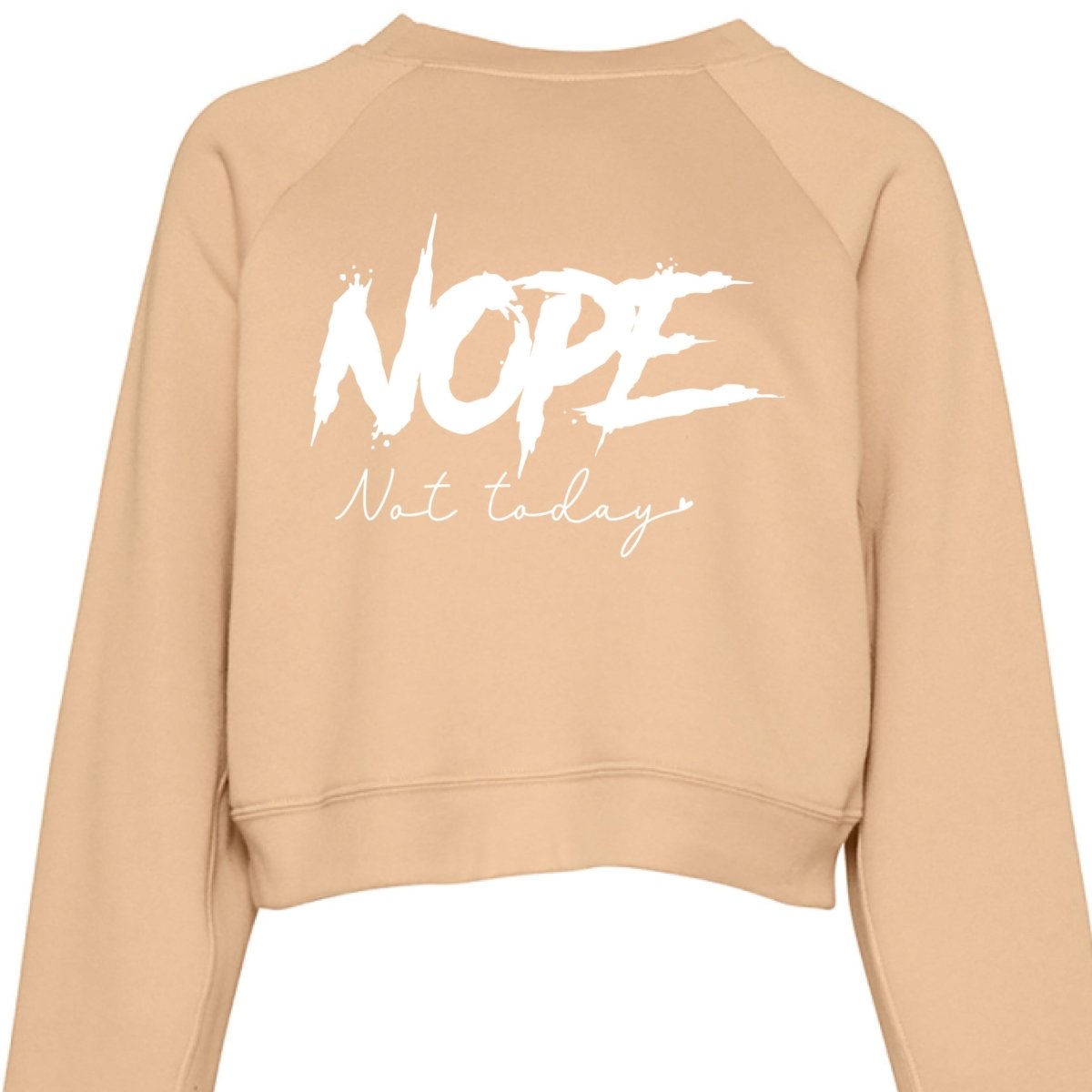 Nope Not Today Womens Cropped Hoodie - The Luua Company