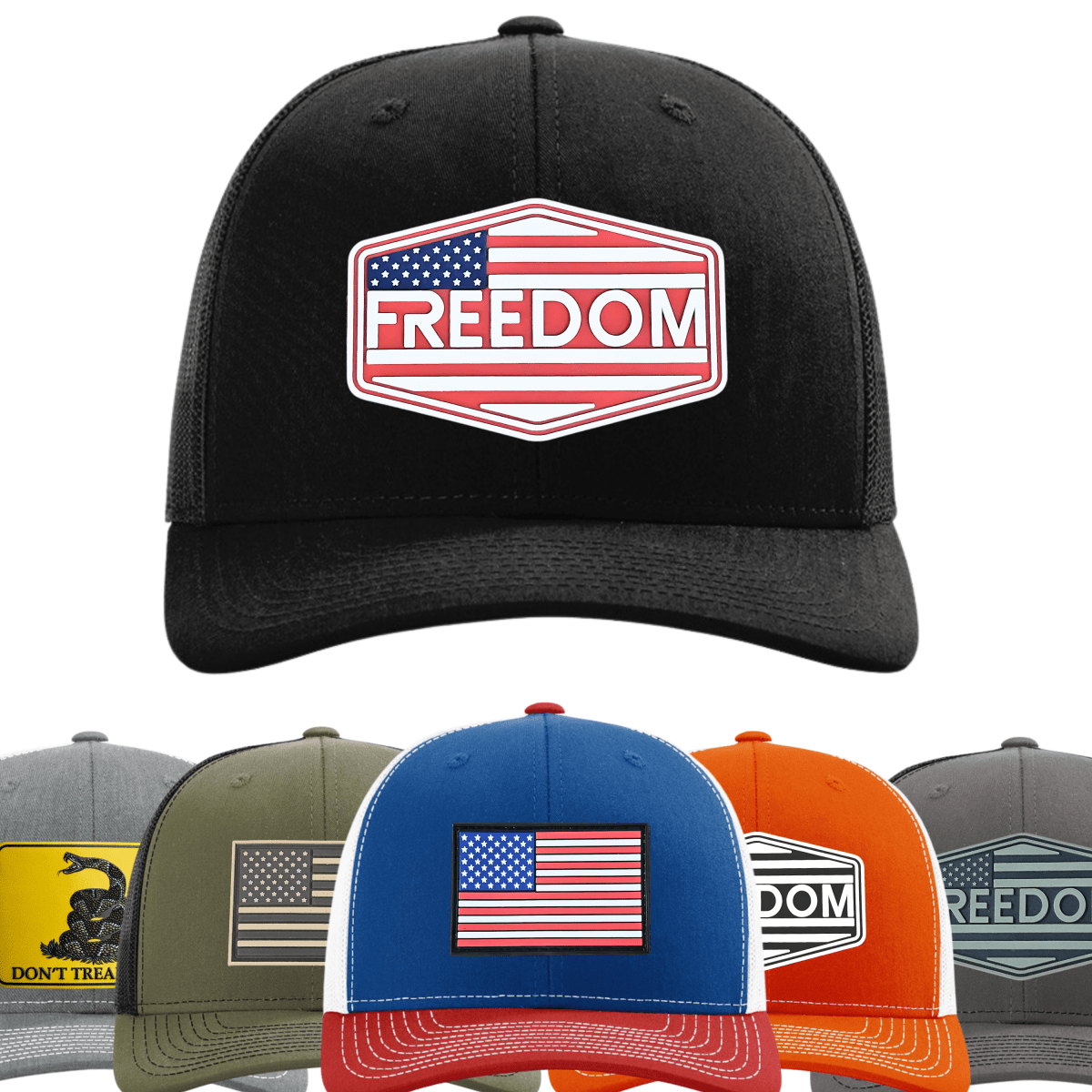 Patriot Edition Richardson 112 - Premium PVC and UV Textured Printed Patches - The Luua Company