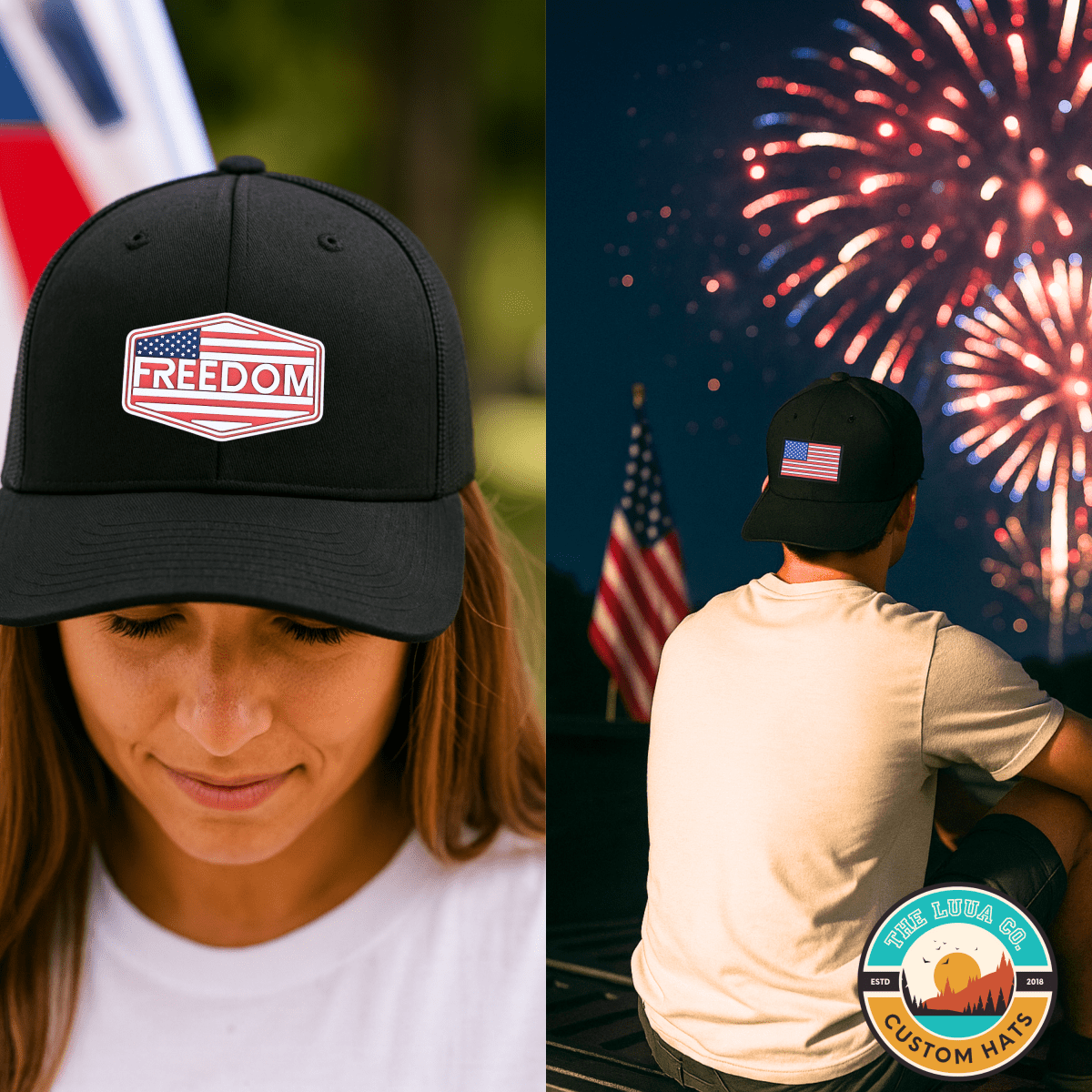 Patriot Edition Richardson 112 - Premium PVC and UV Textured Printed Patches - The Luua Company