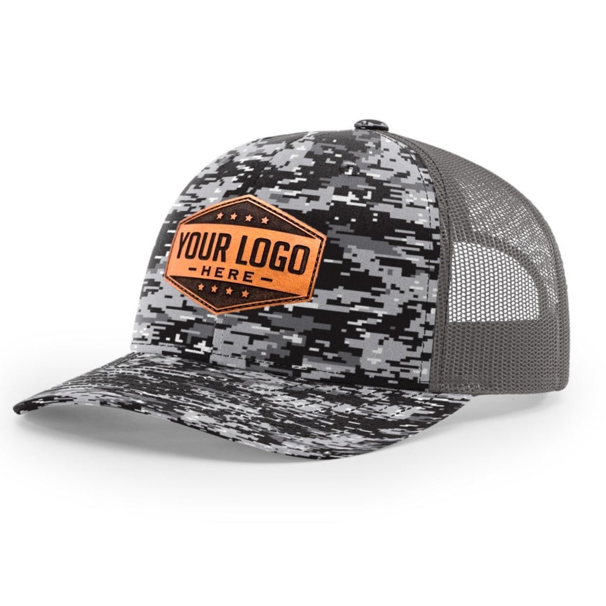 Richardson 112P - Camo Trucker Hat Snapback Caps - The Luua Company