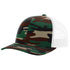 Custom Richardson 112P Leather Patch Hats in Green Camo/ White - The Luua Company