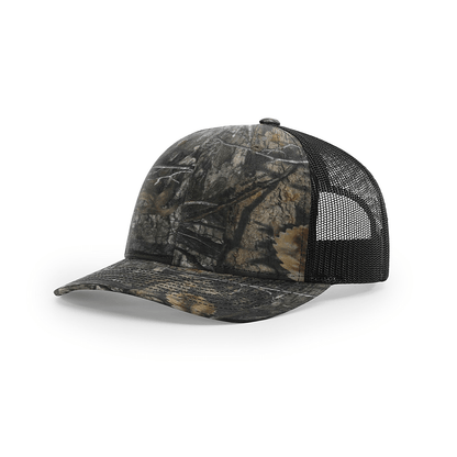 Richardson 112P - Camo Trucker Hat Snapback Caps - The Luua Company