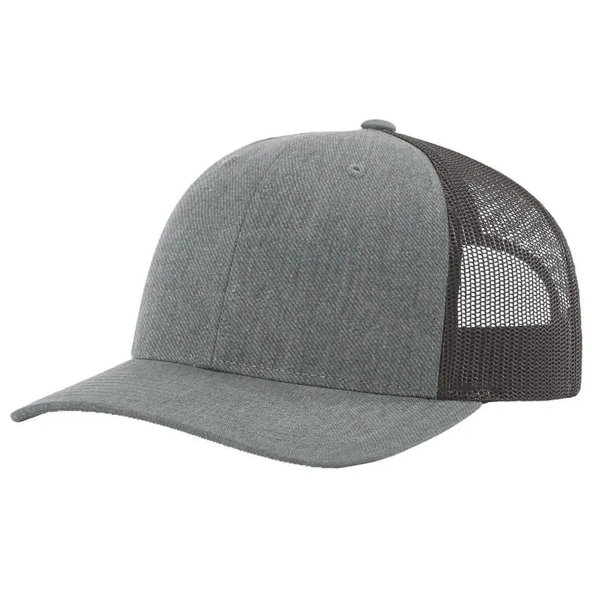 Richardson 115 Custom Hat | Low Profile Trucker in Heather Grey/ Dark Charcoal - The Luua Company