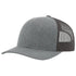 Richardson 115 Custom Hat | Low Profile Trucker in Heather Grey/ Dark Charcoal - The Luua Company