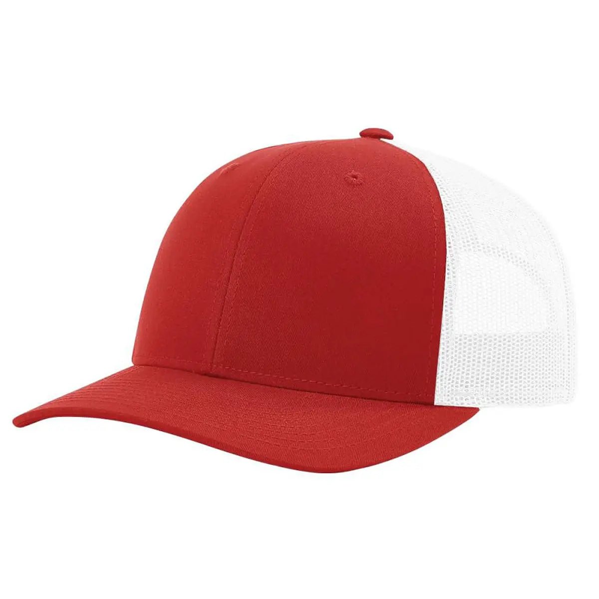 Richardson 115 Custom Hat | Low Profile Trucker in Red/ White - The Luua Company