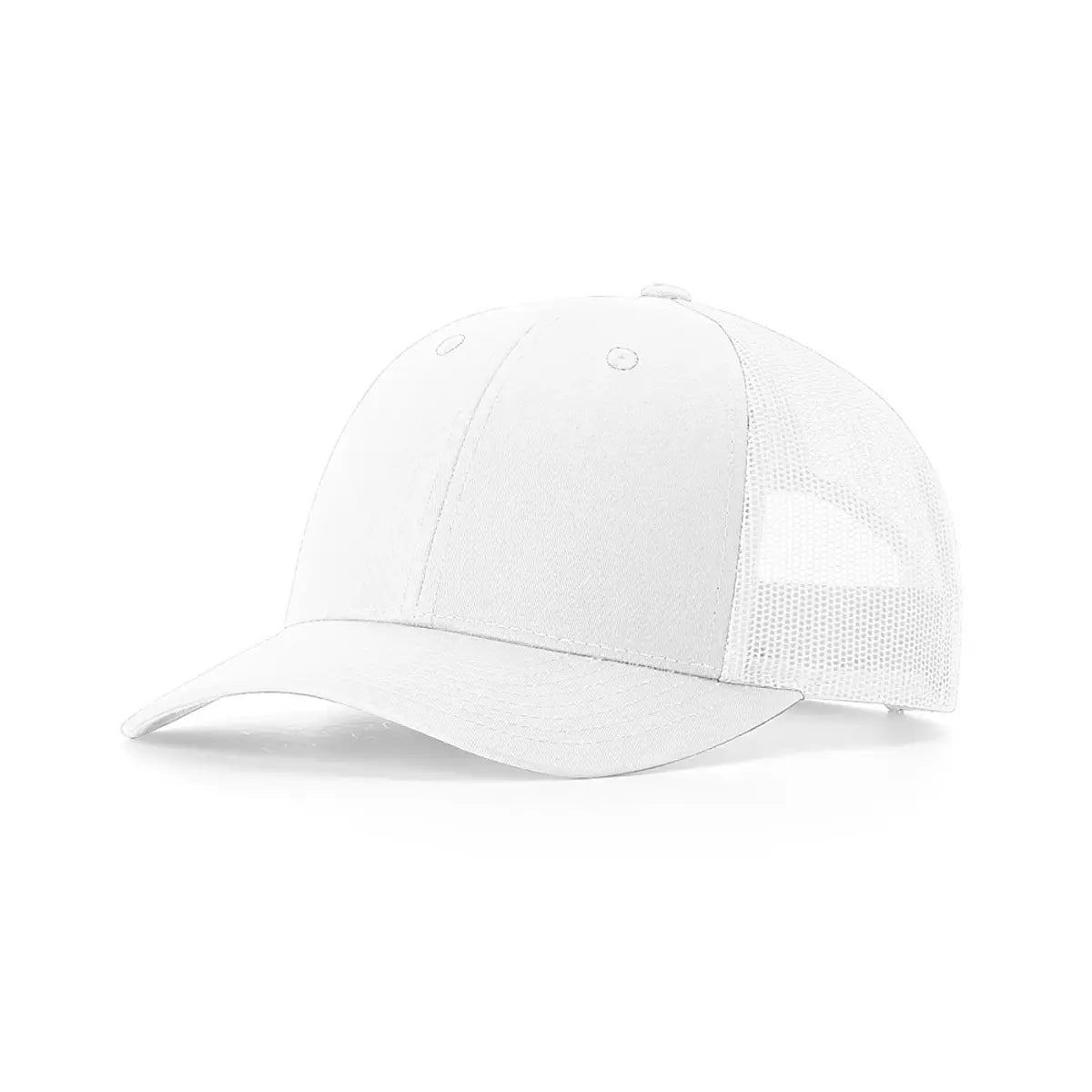Richardson 115 Custom Hat | Low Profile Trucker in White - The Luua Company