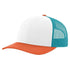Richardson 115 Custom Hat | Low Profile Trucker in White/ Blue Hawaiian/ Pale Orange - The Luua Company