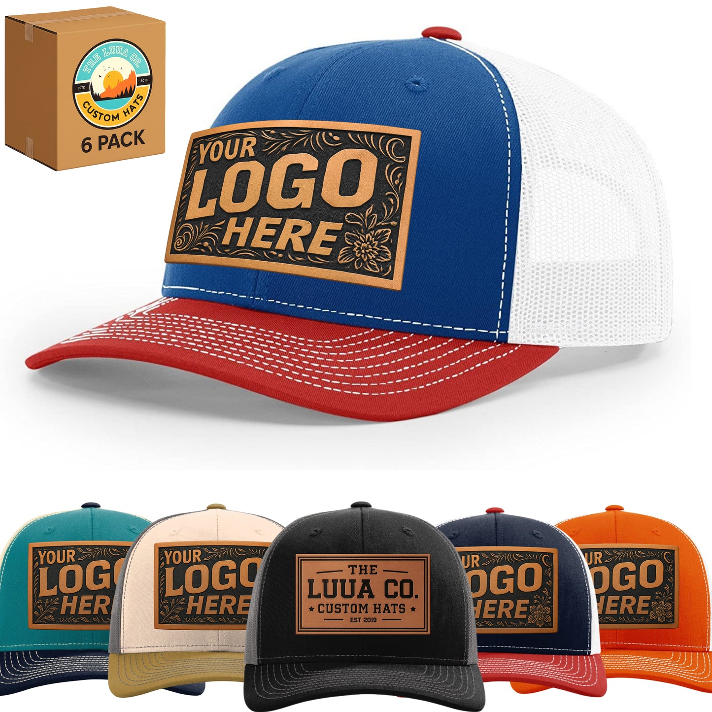 (6- Pack) Richardson 112 Trucker Snapback Cap (SALE)