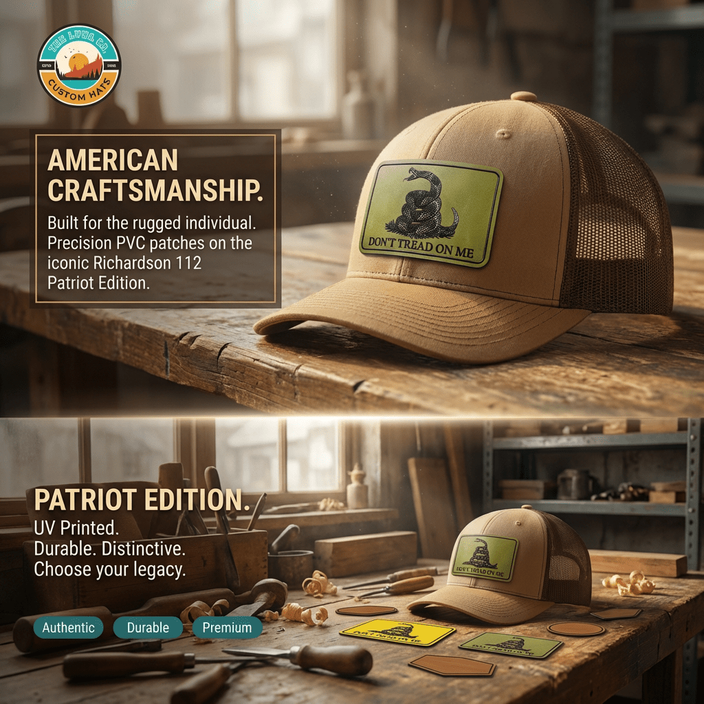 Patriot Edition Richardson 112 trucker with PVC patches in - The Luua Company