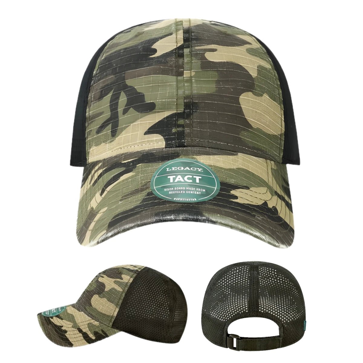 Tacticool Cap - Army Camo/ Black - The Luua Company