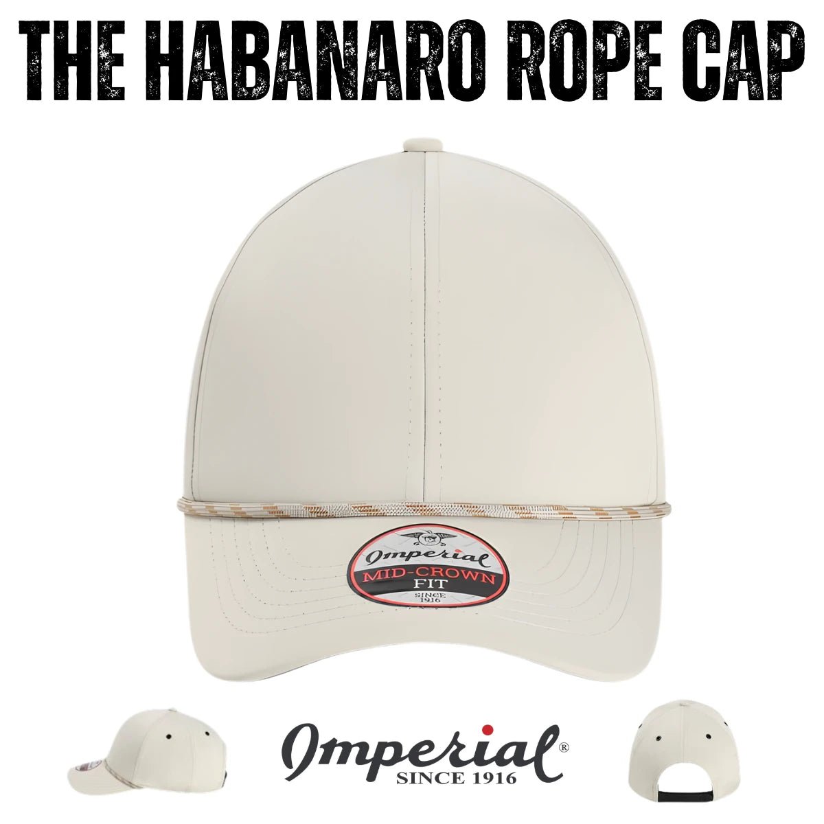 The Habanero Performance Rope Cap - Black - The Luua Company