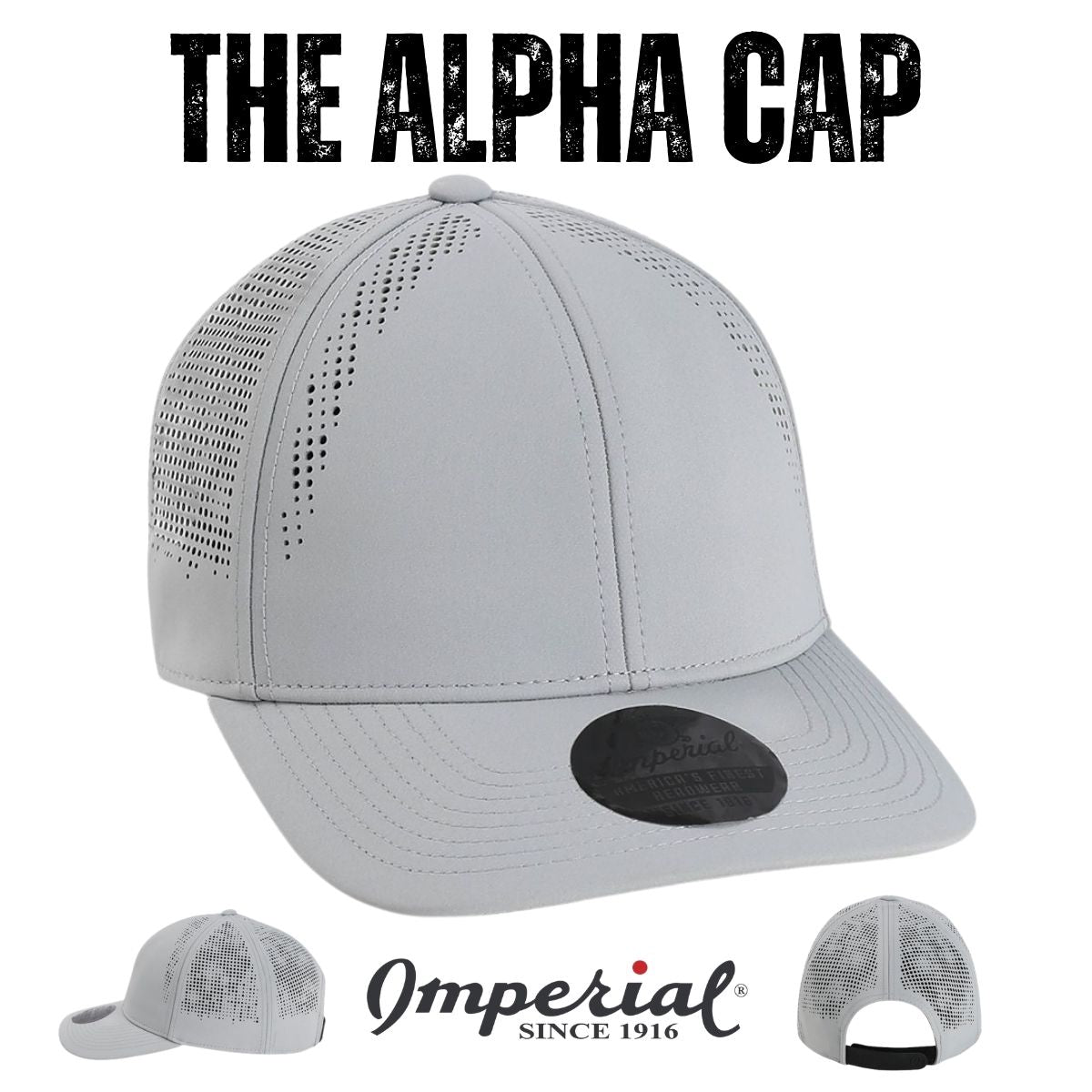 Custom Imperial S1502 "The Alpha" Cap – Structured Performance 6-Panel Hat