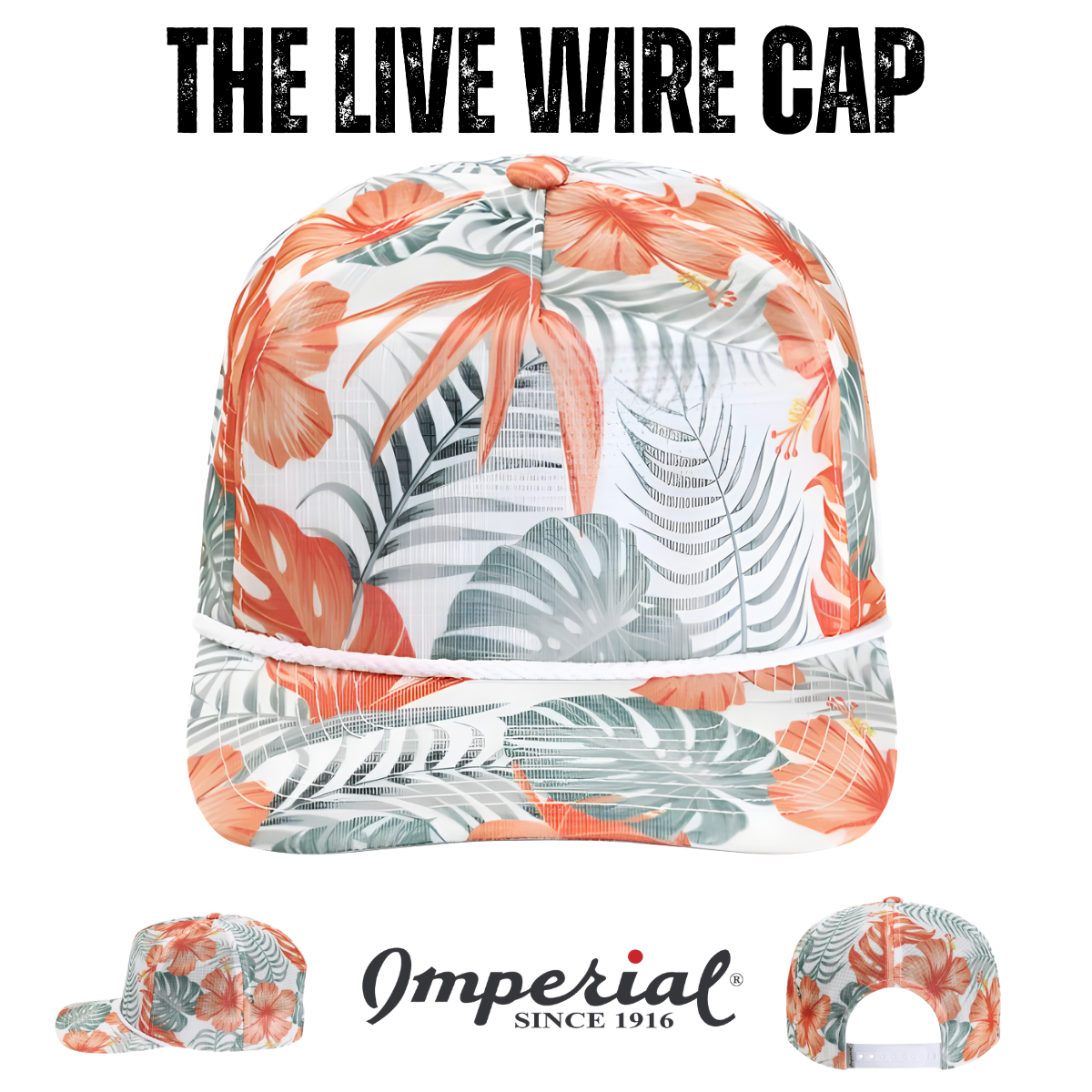 Custom Imperial DNA012 The Live Wire Cap | 5-Panel Performance Hat