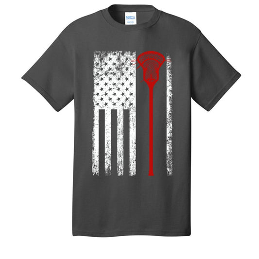 Vintage Flag Lax Tee - The Luua Company