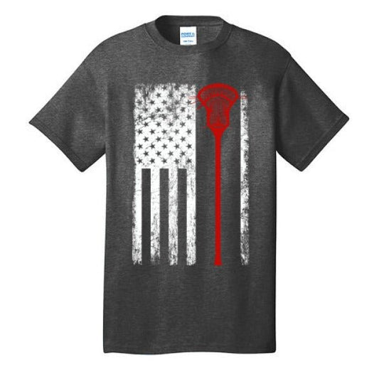 Vintage Flag Lax Tee - The Luua Company