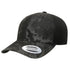 Custom Camo Yupoong 6606CA Trucker Hat | Personalized Leather Patch Camouflage Cap in Veil Wideland - The Luua Company