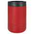 Custom laser engraved 12oz and 16 oz. Polar Camel Stainless Steel Beverage Holder in Red - The Luua Company