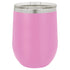 Custom laser engraved 12 oz. Polar Camel Stainless Steel Stemless Wine Tumbler in Pink - The Luua Company