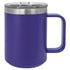 Custom laser engraved 15 oz. Polar Camel Stainless Steel Coffee Mug with handle in Purple - The Luua Company