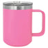 Custom laser engraved 15 oz. Polar Camel Stainless Steel Coffee Mug with handle in Magenta - The Luua Company