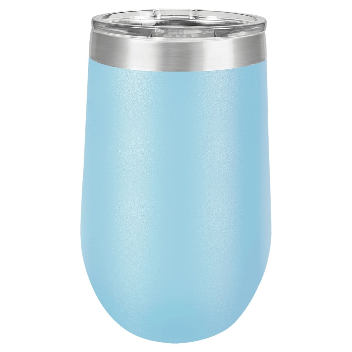 16oz. Stainless Steel & Powder Coated Custom Engraved Stemless Wine Tumbler with Lid - The Luua Company