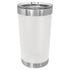 Custom laser engraved 16 oz. Polar Camel Stainless Steel Pint Tumbler in White - The Luua Company