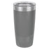 Custom laser engraved 20 oz. Polar Camel Stainless Steel Tumbler in Grey - The Luua Company