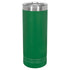 Custom laser engraved 22 oz. Polar Camel Stainless Steel Skinny Tumbler in Green - The Luua Company