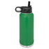 Custom laser engraved 32oz Water Bottle | Personalized Sports Tumbler in Green - The Luua Company
