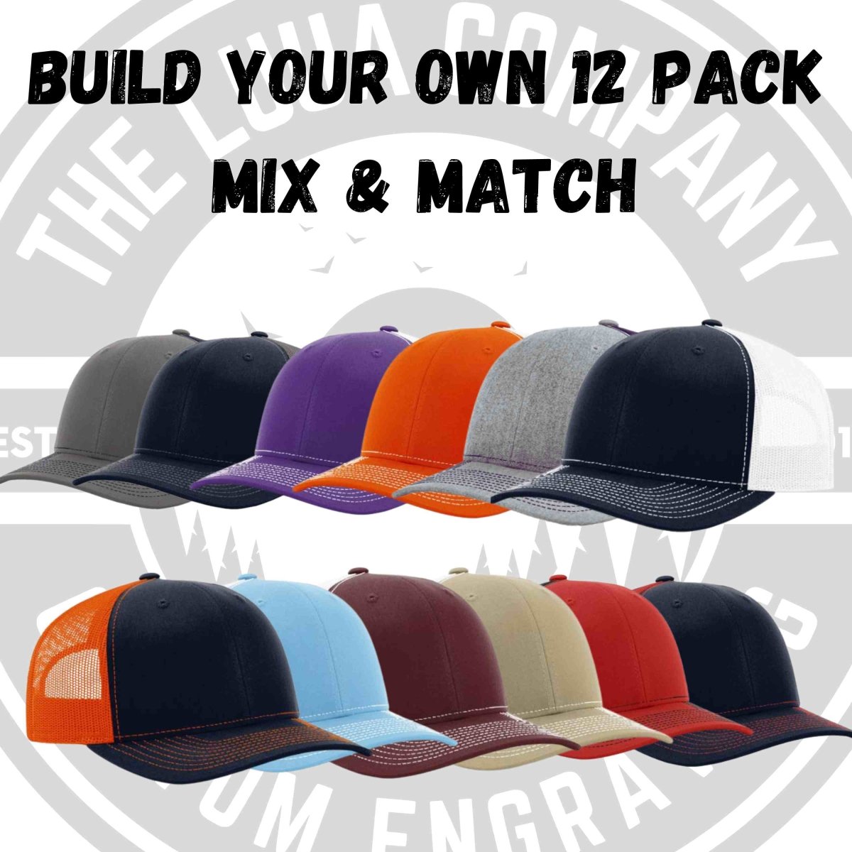 Build Your Own 12-Pack Bundle - Richardson 112 Trucker Snapback Cap - The Luua Company