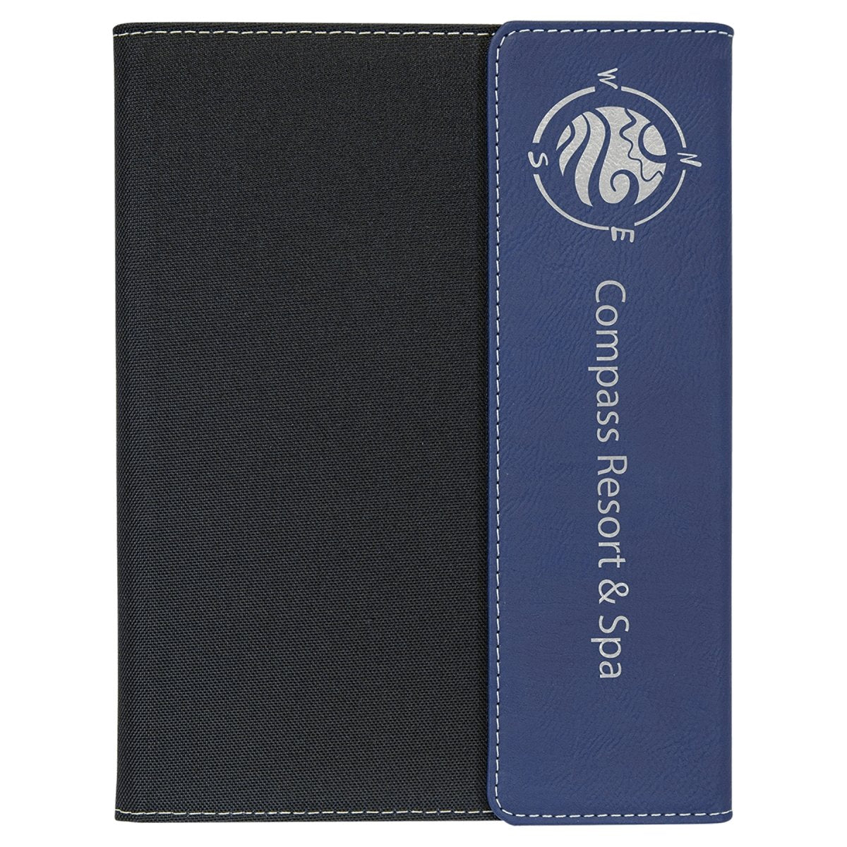 Customizable Leatherette & Canvas Portfolio with Notepad (9 1/2" x 12") - The Luua Company