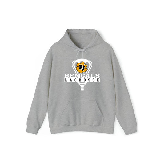 FVHS Bengals Lax Hoodie (sport grey/white logo) - The Luua Company