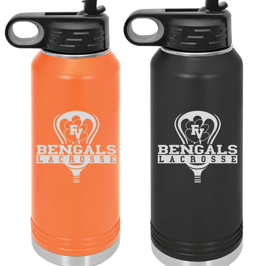 FVHS Lacrosse Engraved 32oz Stainless Steel & Powder Coated Sport Tumbler - The Luua Company