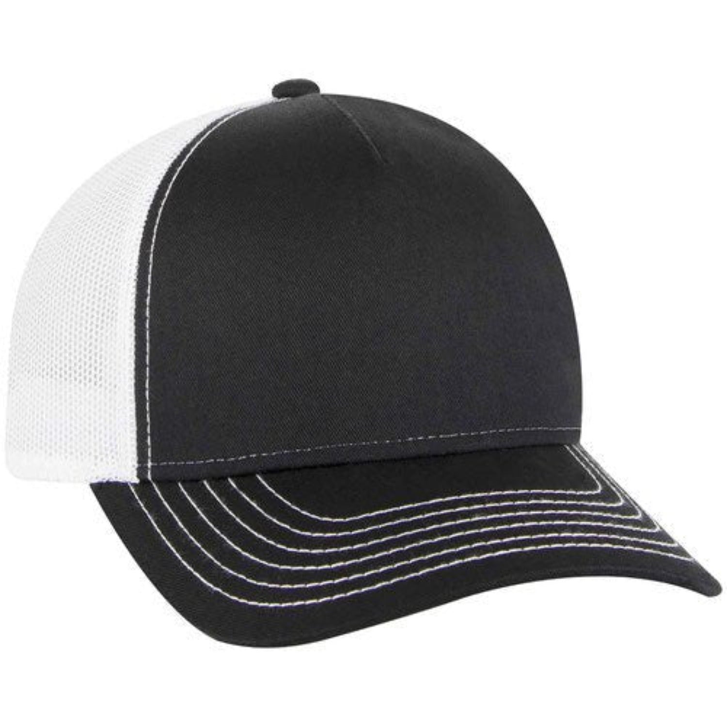 OTTO - 5 Panel Low Profile Mesh Back Trucker Hat - The Luua Company