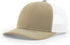 Custom Richardson 112 Trucker Hat | Leather Patch Hats - Khaki/ White - The Luua Company