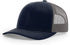 Custom Richardson 112 Trucker Hat | Leather Patch Hats - Navy/ Charcoal - The Luua Company