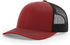 Custom Richardson 112 Trucker Hat | Leather Patch Hats - Cardinal/ Black - The Luua Company