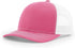Custom Richardson 112 Trucker Hat | Leather Patch Hats - Hot Pink/ White - The Luua Company