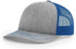 Custom Richardson 112 Trucker Hat | Leather Patch Hats - Heather Grey/ Royal - The Luua Company