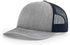 Custom Richardson 112 Trucker Hat | Leather Patch Hats - Heather Grey/ Navy - The Luua Company