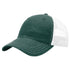 Custom Richardson 111 Garment Washed Leather Patch Hats - Dark Green/ White - The Luua Company