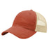 Custom Richardson 111 Garment Washed Leather Patch Hats - Texas Orange/ Khaki - The Luua Company