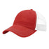 Custom Richardson 111 Garment Washed Leather Patch Hats - Red/ White - The Luua Company